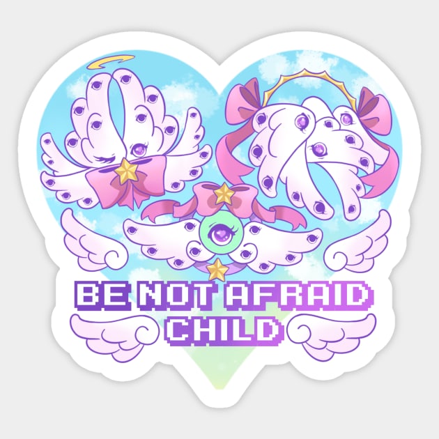 Biblically accurate Kawaii angels Sticker by Sugarnspice